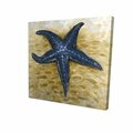 Begin Home Decor 16 x 16 in. Blue Starfish-Print on Canvas 2080-1616-CO68-1